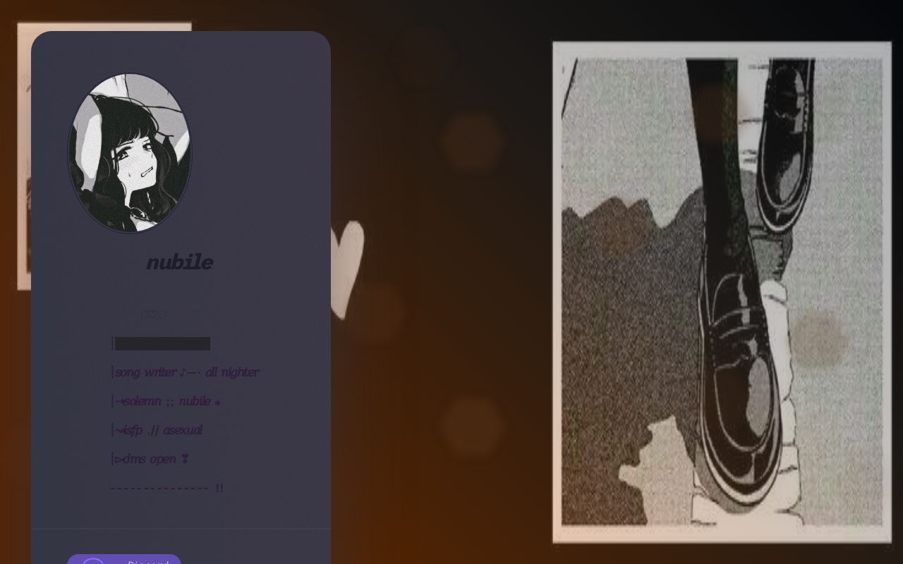 Carrd profile picture for @nubile